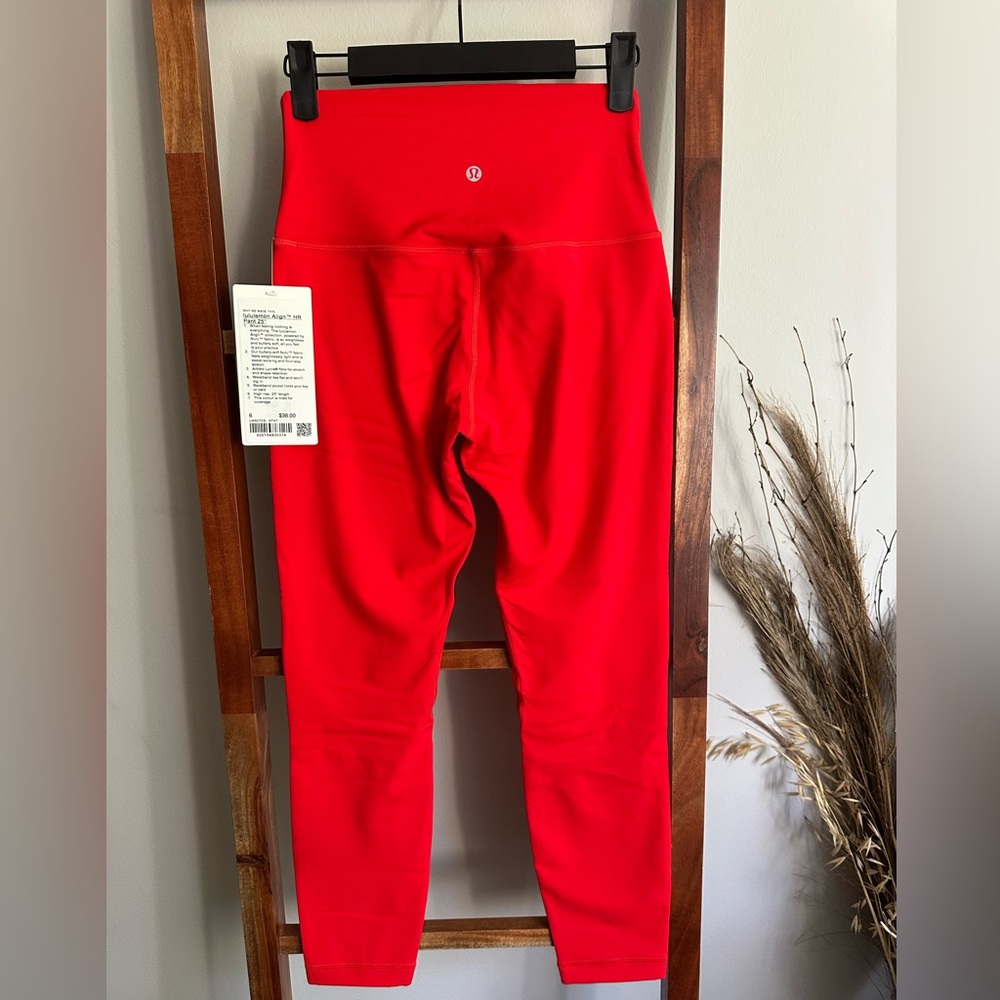 Lululemon Align Pant 25” | Size 6 | Bright Red